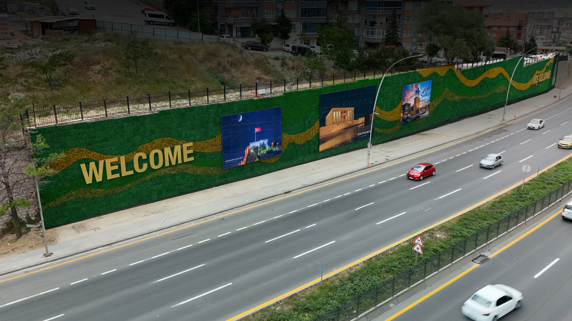 Nato Zirvesi'nde Çinpa İmzası: Protokol Yolu–Havalimanı Yolu 3.500 m² Dikey Bahçe Uygulaması